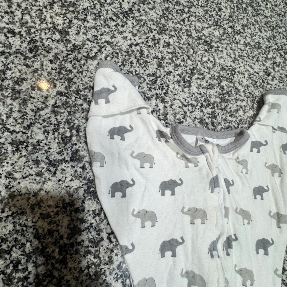 Amazing Baby Transitional Arms Up Swaddle Sack Kids Medium 3-6M Elephant Cotton‎ - Picture 2 of 7